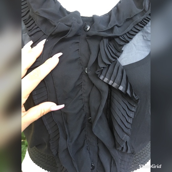 Sheer ruffled top (reserved) - Picture 4 of 5